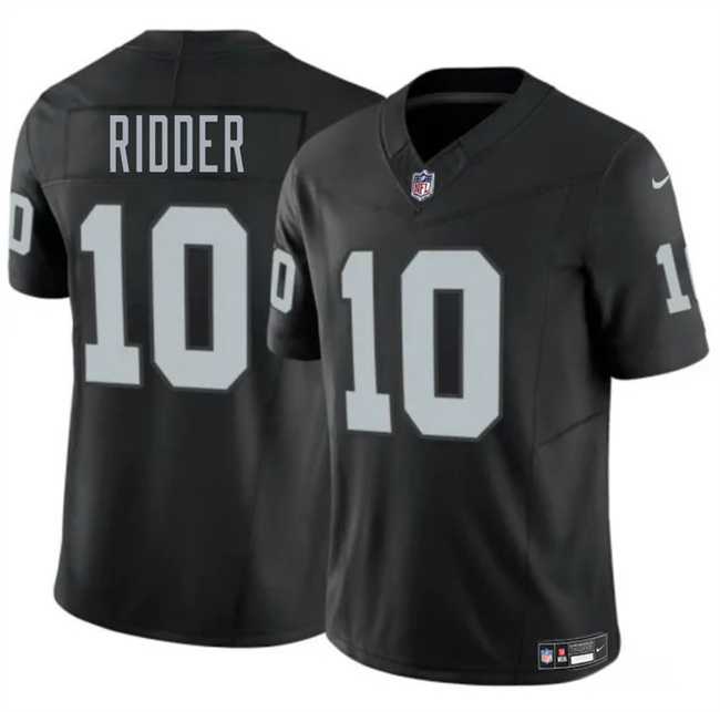 Men & Women & Youth Las Vegas Raiders #10 Desmond Ridder Black 2024 F.U.S.E. Vapor Stitched Jersey,We sell and wholesale Men & Women & Youth Las Vegas Raiders #10 Desmond Ridder Black 2024 F.U.S.E. Vapor Stitched Jersey on line form chian!